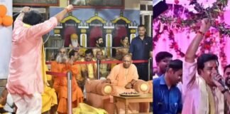 कृष्ण जन्माष्टमी पर सांसद रवि किशन ने किया ऐसा डांस छूट गई CM योगी की भी हंसी, सामने आया VIDEO Ravi Kishan Video