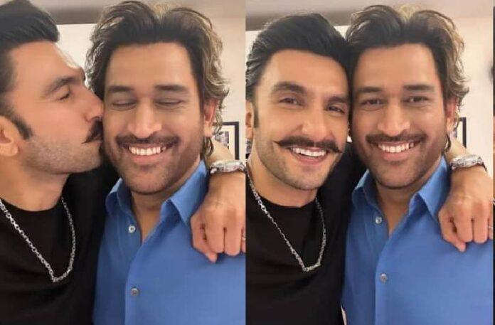 Ranveer Singh and MS Dhoni