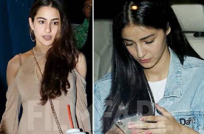 Ananya Pandey and Sara Ali Khan