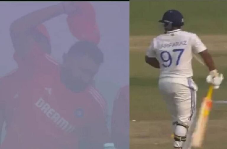 रन आउट हुए सरफराज तो तिलमिला उठे Rohit Sharma, गुस्से में पटक दी कैप