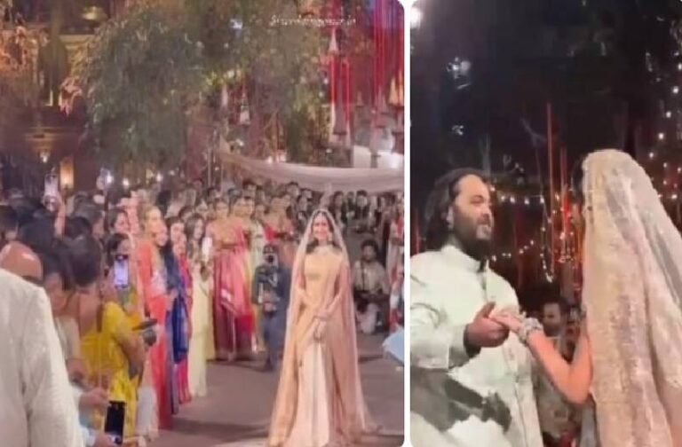 अनंत अंबानी की होने वाली दुल्हनिया राधिका मर्चेंट का हुआ ग्रैंड वेलकम, देखें महा-आरती की इनसाइड तस्वीरें