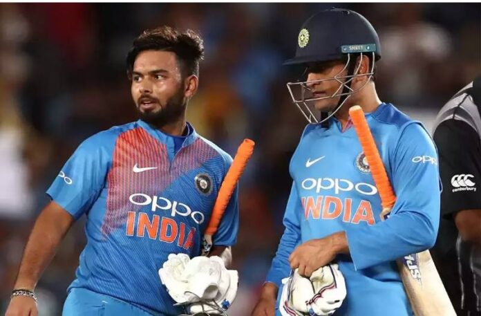 rishabh pant and ms dhoni