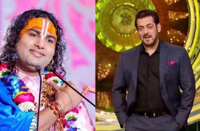 ‘बिग बॉस 18’ के सेट पर पहुंचे अनिरुद्धाचार्य महाराज, सलमान खान को गिफ्ट की भगवत गीता