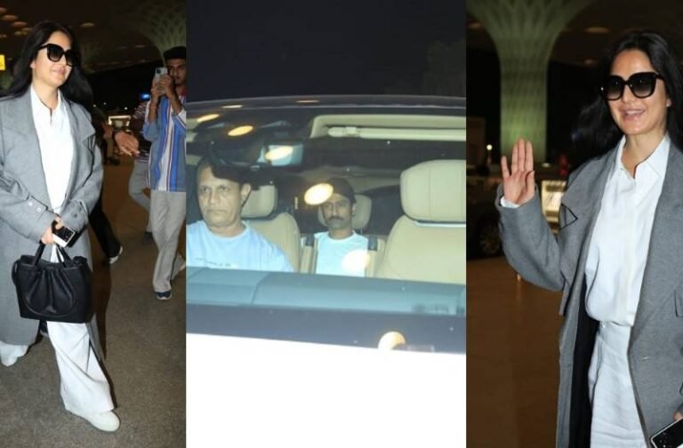 देर रात पत्नी कैटरीना कैफ को एयरपोर्ट पर छोड़ने आए विक्की कौशल,एक्ट्रेस ने दिए मुड़-मुड़कर पोज
