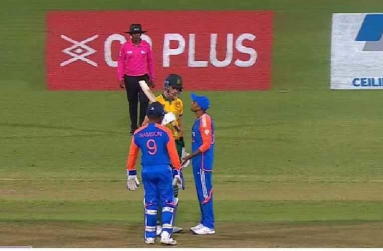 पहले T20 में हुआ बवाल, साउथ अफ्रीका के बल्लेबाज से भिड़ गए कप्तान सूर्यकुमार यादव, देखें वीडियो