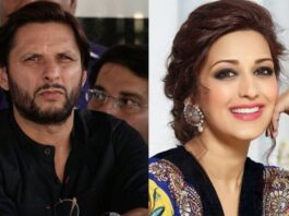 Shahid Afridi and Sonali Bendre