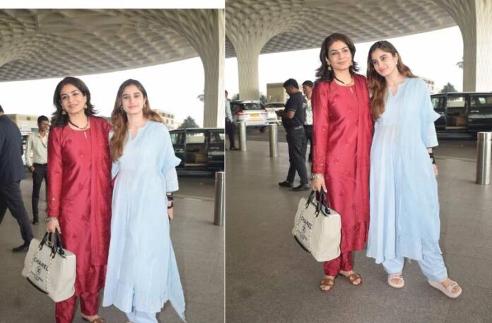 Rasha Thadani And Raveena Tandon