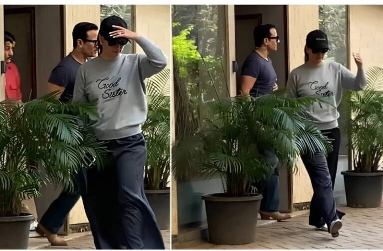 अस्पताल से डिस्चार्ज होने के बाद पहली बार पत्नी के साथ स्पॉट हुए सैफ अली खान, चेहरा छुपाती नजर आई करीना