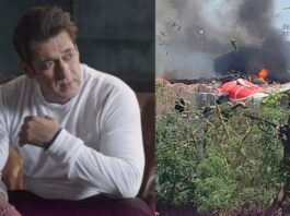 Salman Khan on plan crash