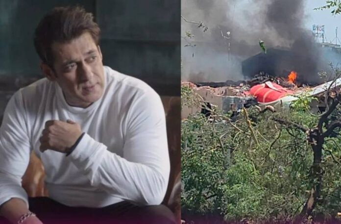 Salman Khan on plan crash