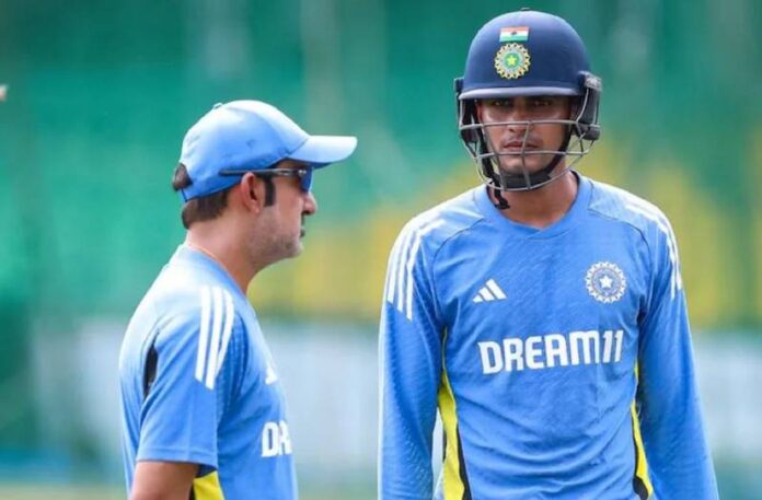 shubman gill and gautam gambhir