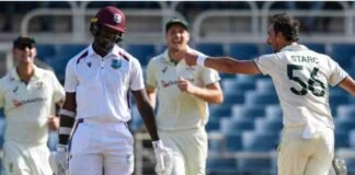 27 रन पर ऑल आउट हुए वेस्टइंडीज के बल्लेबाज, ऑस्ट्रेलिया की घातक गेंदबाजी से टूटा 129 साल का पुराना रिकॉर्ड wi vs aus test