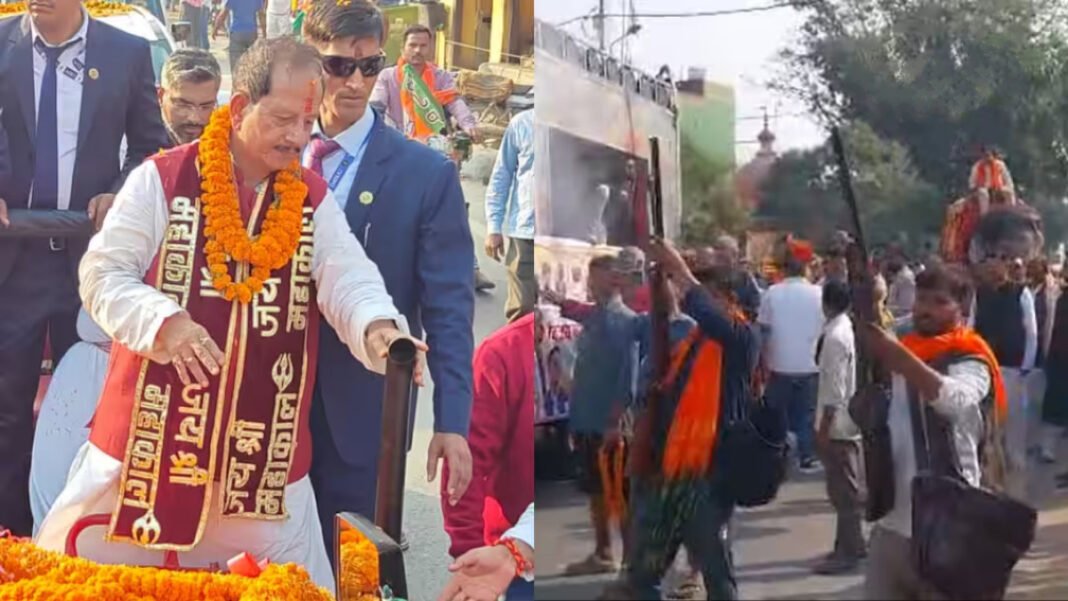 लखीसराय में डिप्टी CM विजय सिन्हा के स्वागत में हर्ष फायरिंग, ‘जन नमन अभिनंदन’ यात्रा में दिखा जबरदस्त उत्साह