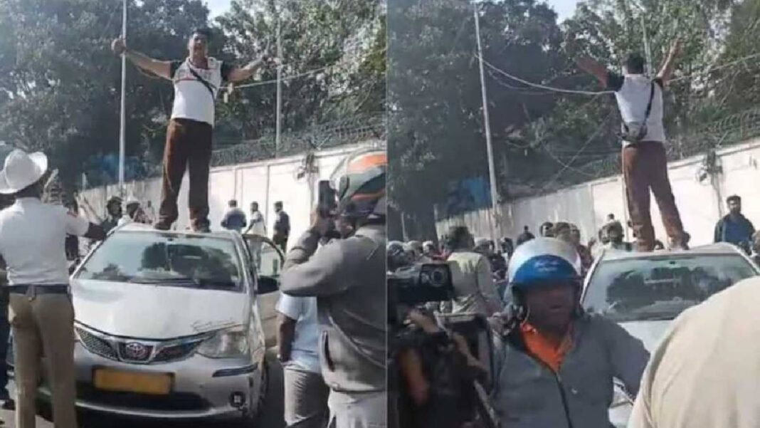 सड़क पर खौफनाक दृश्य: नौकरी खोने के बाद बेंगलुरु में युवक ने मचाया हड़कंप