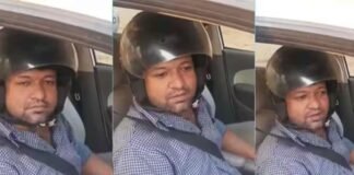 आगरा में प्रोफेसर का अनोखा विरोध: पुलिस ने काटा 1100 का चालान तो हेलमेट पहनकर कार चलाने लगा शख्स उत्तर प्रदेश