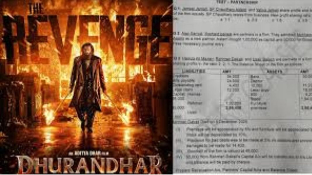 Dhurandhar 2 ने घुसा दिया एग्जाम में रोमांच! अकाउंट्स पेपर हुआ फिल्मी, छात्रों ने कहा- ये पढ़ाई है या मस्ती?” Dhurandha