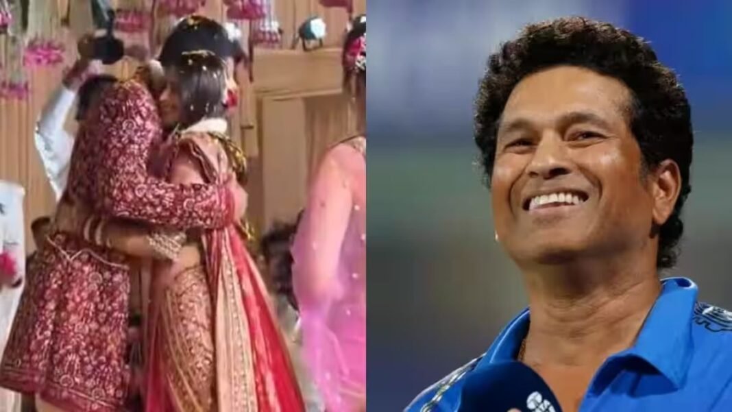 वरमाला के बाद अर्जुन ने सानिया को लगाया गले… पापा सचिन का ऐसा रिएक्शन कैमरे में कैद, वीडियो देख फैंस हुए भावुक! Arjun Tendulkar