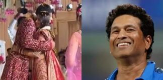 वरमाला के बाद अर्जुन ने सानिया को लगाया गले… पापा सचिन का ऐसा रिएक्शन कैमरे में कैद, वीडियो देख फैंस हुए भावुक! Arjun Tendulkar