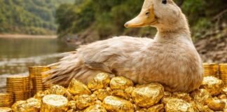 बतख के पेट से निकला असली सोना! किसान को मिले चमचमाते कण, लाखों की कीमत सुनकर उड़ गए होश बतख