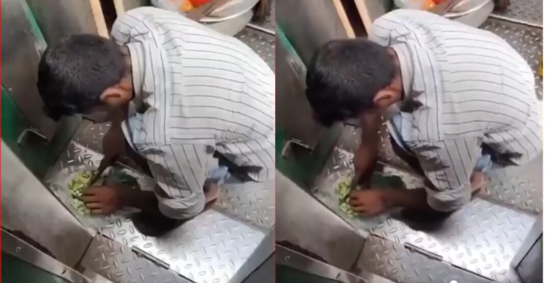 ट्रेन में बिक रहा ‘जहर’? टॉयलेट के पास गंदे फर्श पर सब्जी काटता दिखा वेंडर, वायरल वीडियो ने उड़ा दिए होश! Viral Video