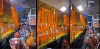 ट्रेन की अपर बर्थ पर बना ‘चलता-फिरता मंदिर’! भजन-कीर्तन का वीडियो वायरल, लोगों में छिड़ी तीखी बहस Viral Video