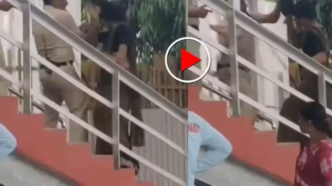 रेलवे स्टेशन पर पुलिस से भिड़ना किन्नर को पड़ा भारी, जवान ने सिखाया ऐसा सबक कि सोशल मीडिया पर मच गया बवाल! रेलवे स्टेशन