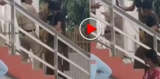 रेलवे स्टेशन पर पुलिस से भिड़ना किन्नर को पड़ा भारी, जवान ने सिखाया ऐसा सबक कि सोशल मीडिया पर मच गया बवाल! रेलवे स्टेशन