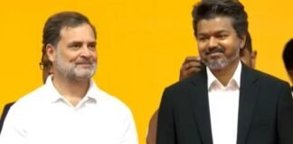 फिल्मी सुपरस्टार से CM तक… विजय की ताजपोशी देखने चेन्नई पहुंची राजनीति की बड़ी हस्तियां, राहुल गांधी से अन्नामलाई तक पहुंचे दिग्गज विजय
