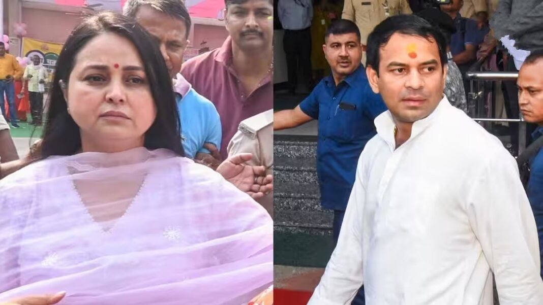 तेज प्रताप की गिरफ्तारी: रोहिणी आचार्य बोलीं—’यह कैसा न्याय?’ तेज प्रताप यादव