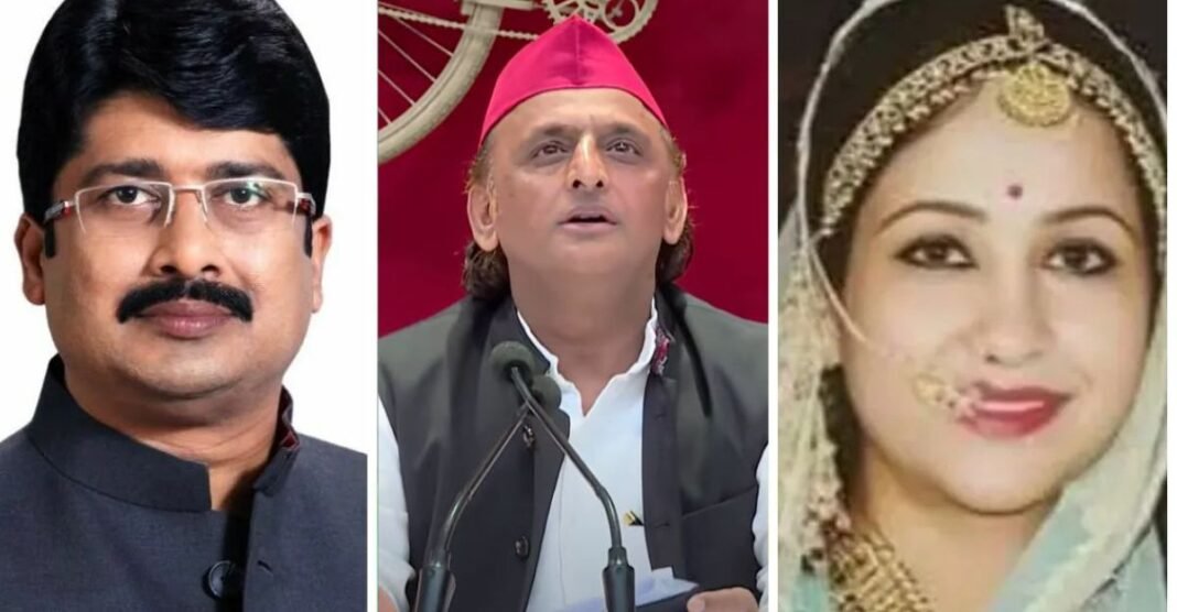 छात्रों के मुद्दे पर अखिलेश यादव के साथ दिखीं राजा भैया की पत्नी, वायरल हुआ पोस्ट अखिलेश यादव