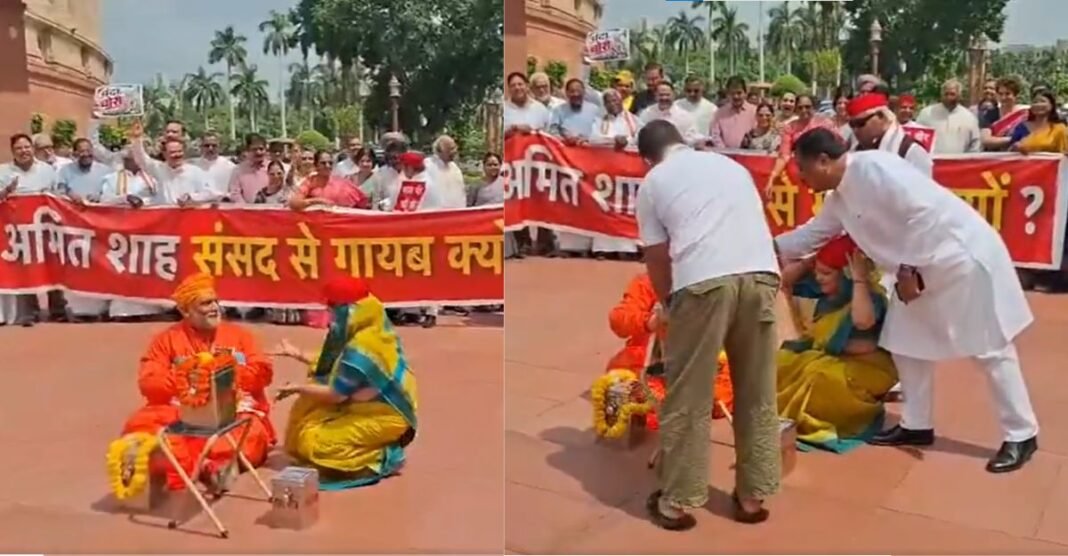 साधु के वेश में संसद पहुंचे पप्पू यादव, राहुल गांधी ने भी दिया साथ, फिर करने लगे ऐसा काम देखकर सब रह गए दंग Pappu Yadav