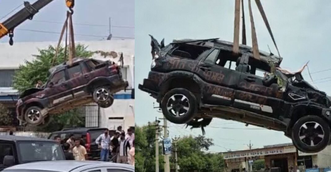 20 लाख की स्कॉर्पियो को क्रेन से 20 फीट हवा में क्यों लटकाया गया? युवक की मौत के बाद मचा बवाल Jhunjhunu News