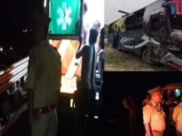 हरदोई में भीषण सड़क हादसा: गंगा एक्सप्रेसवे से 20 फीट नीचे गिरी स्लीपर बस, 36 यात्री लहूलुहान, 12 गंभीर हरदोई