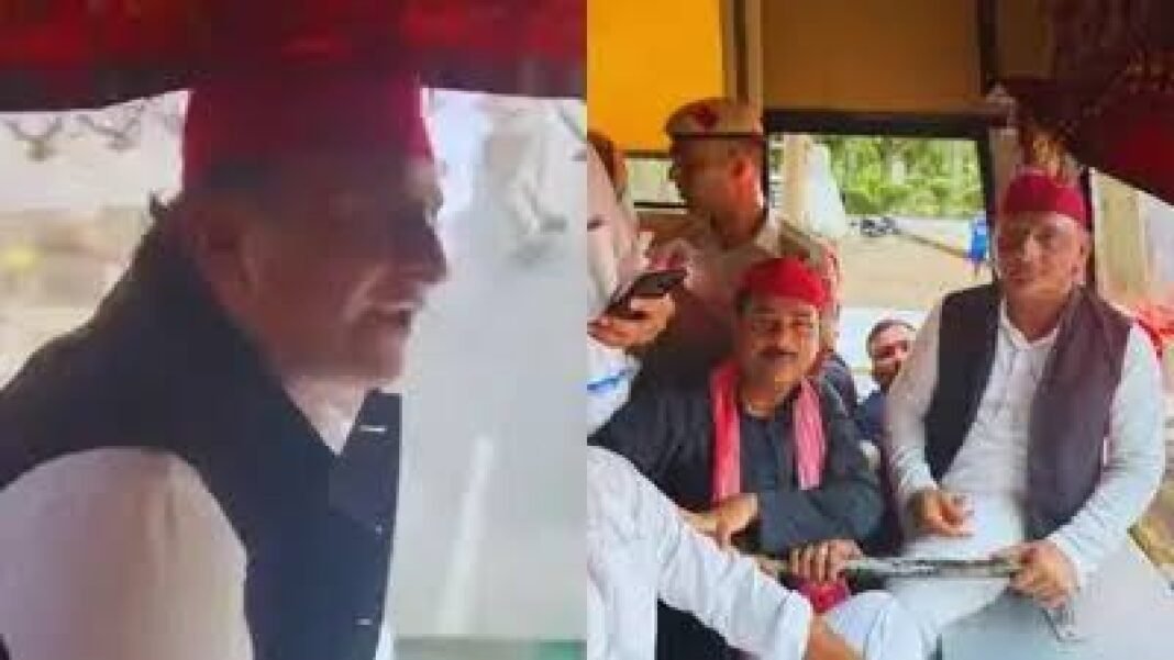 PM आवास घेरने पहुंचे अखिलेश यादव हिरासत में, पूछा-“पुलिस भाई, कहां ले जा रहे हो…” अखिलेश यादव