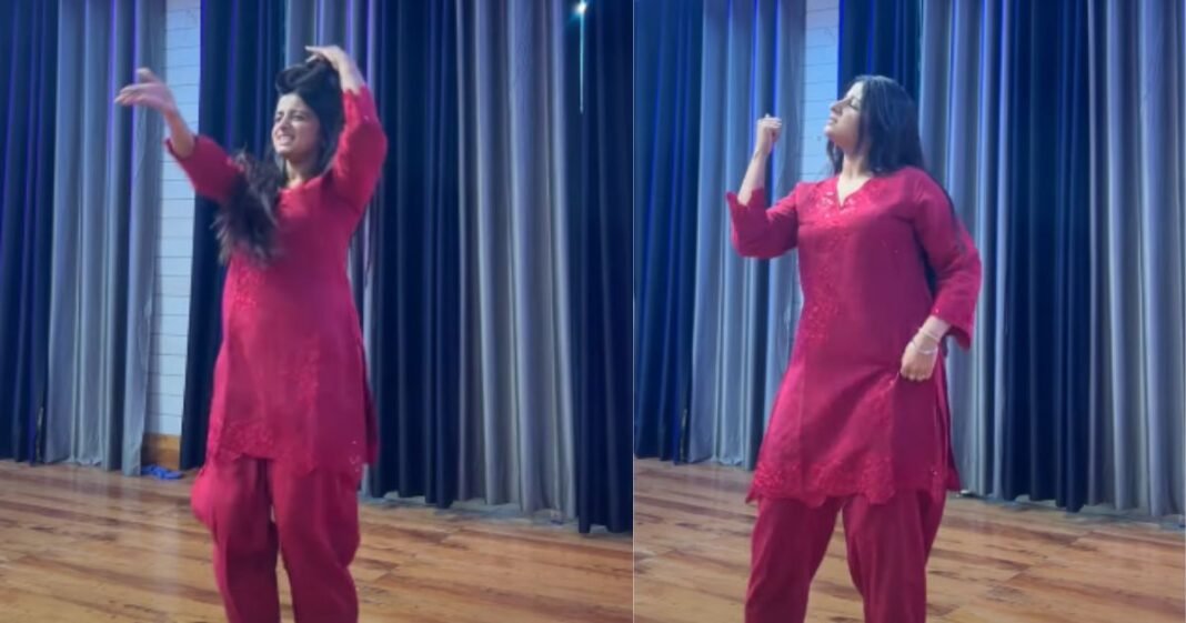 लाल सूट में हसीना ने लगाए ऐसे ठुमके, डांस देख सोशल मीडिया यूजर्स हुए दीवाने, देखें Video Trending Dance Video