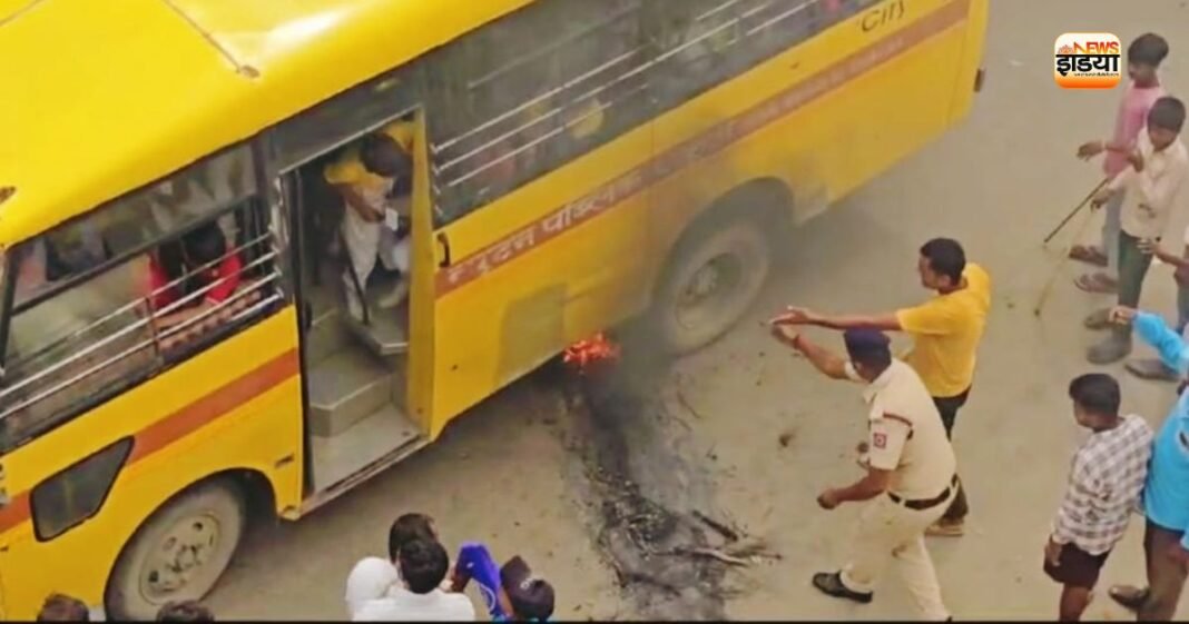 43 बच्चों को लेकर जा रही थी स्कूल बस, अचानक लगी आग… फिर जो हुआ उसने सबको डरा दिया स्कूल बस