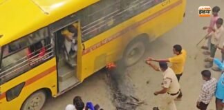 43 बच्चों को लेकर जा रही थी स्कूल बस, अचानक लगी आग… फिर जो हुआ उसने सबको डरा दिया स्कूल बस