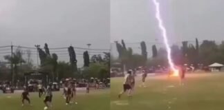 Video: बारिश में चल रहा था फुटबॉल मैच, अचानक आसमान से गिरी बिजली और 24 साल के खिलाड़ी की चली गई जान फुटबॉल मैच
