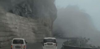 सांसद अनिल बलूनी की गाड़ी पर गिरा भारी बोल्डर, ऋषिकेश-बद्रीनाथ हाईवे पर बाल-बाल बचे अनिल बलूनी
