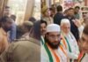 प्रेस कॉन्फ्रेंस रोकने पहुंची पुलिस तो भड़के MLA, मारने को दौड़े नंदकिशोर गुर्जर; वीडियो वायरल Ghaziabad News