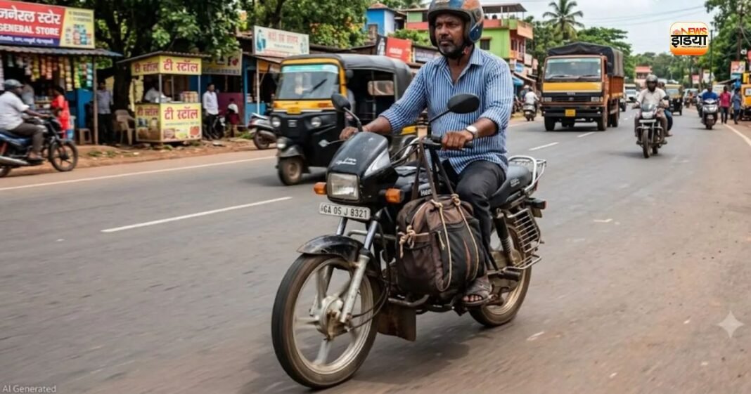 बाइक के हैंडल पर सामान लटकाने पर कटेगा चालान! जानें क्या है ट्रैफिक नियम? बाइक