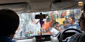 TMC के इस नेता की कार पर अचानक हमला! अंडे-पत्थर बरसे, ‘गो बैक’ के नारों से मचा हंगामा कुणाल घोष