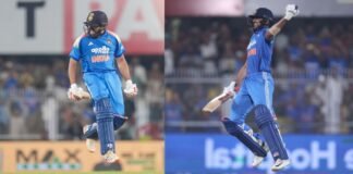 एक शेर तो दूसरा सवा शेर… भारतीय ओपनरों ने मचाया गदर, शतक और दोहरा शतक लगा इस सेलिब्रेशन से लूटी महफिल Shubman Gill and Rohit Sharma