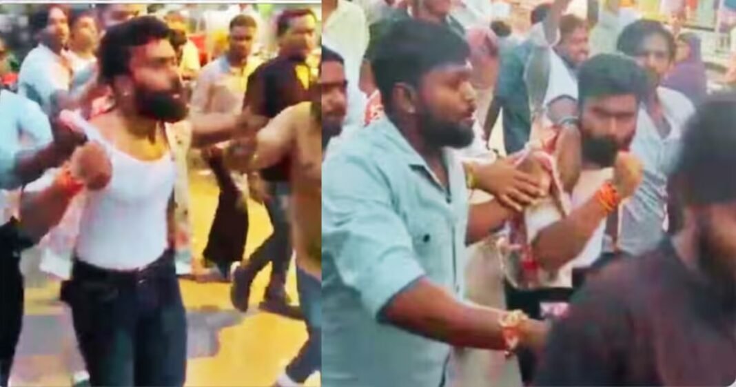 करणी सेना के नेता पर टूट पड़ी भीड़, दौड़ा-दौड़ाकर पीटते हुए लगवाए ‘जय भीम’ के नारे? करणी सेना के नेता