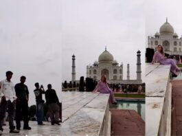 ताजमहल के सामने विदेशी महिला से शर्मनाक हरकत: भीड़ ने घेरा तो फोटोग्राफर ने ऐसे सिखाया सबक ताजमहल