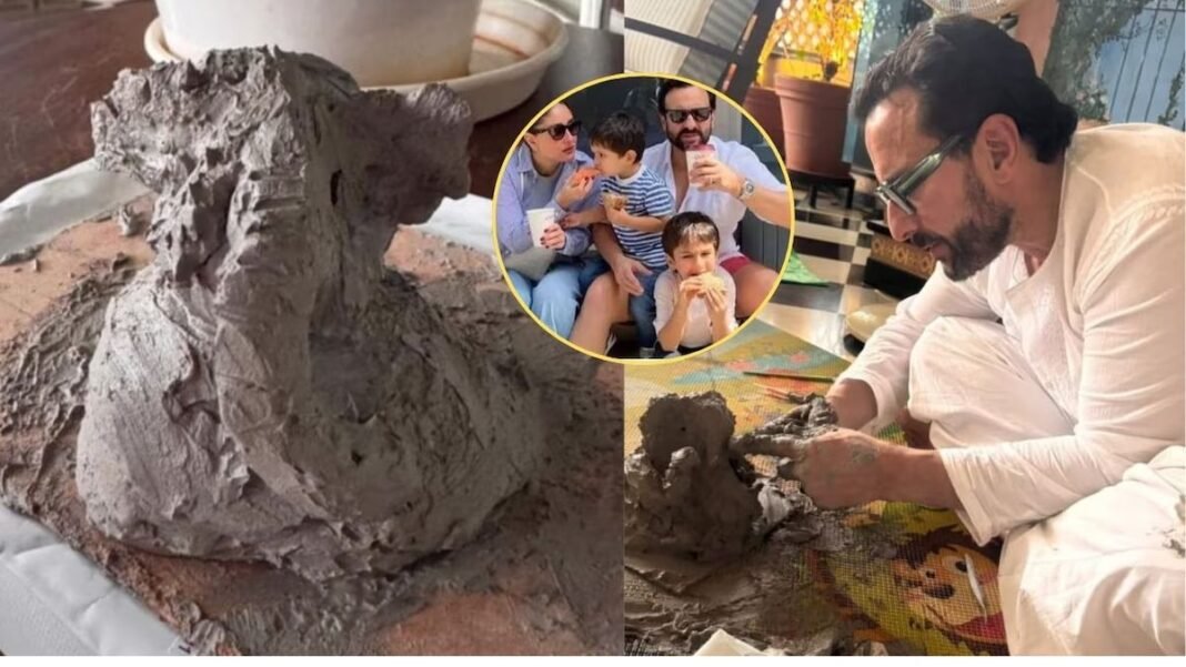 सैफ अली खान ने खुद बनाई गणपति की मूर्ति, करीना की पोस्ट में छिपा जेह से जुड़ा खास राज! सैफ अली खान