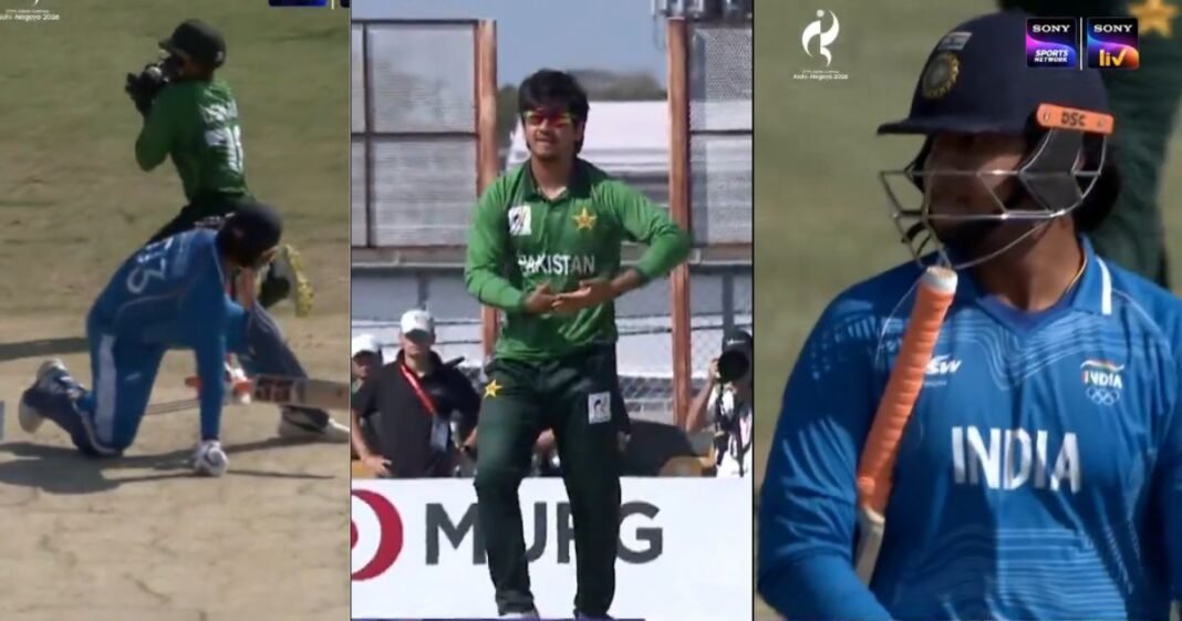 वैभव को आउट करते ही सैम अयूब ने किया ऐसा सेलिब्रेशन, फिर अभिषेक शर्मा ने बल्ले से दिया जवाब! एशियन गेम्स 2026
