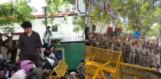 ACP पर गंभीर आरोप, संसद मार्ग थाने में क्यों बढ़ा तनाव? बैरिकेड पर चढ़े सौरव दास CJP Protest