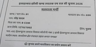 MLC चुनाव की पर्ची में पिता के नाम की जगह लिख दिया ‘B.Com’, कहीं ‘मूर्ख यादव’! यूपी में मचा बवाल मतदाता पर्ची