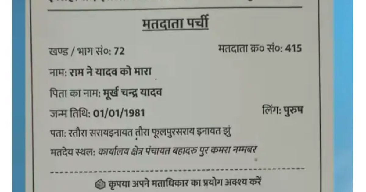 यूपी की वोटर लिस्ट